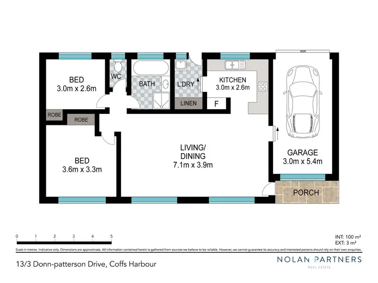 Floorplan of Homely villa listing, 13/3 Donn-Patterson Drive, Coffs Harbour NSW 2450