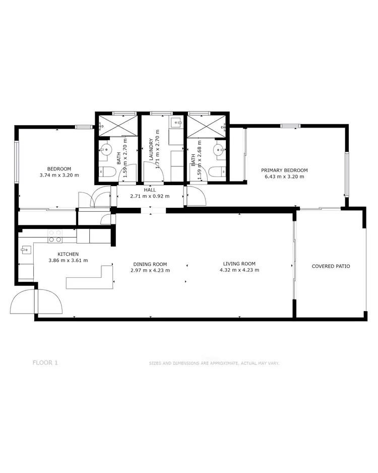 Floorplan of Homely apartment listing, 24/1-13 Ernest Street, Redlynch QLD 4870