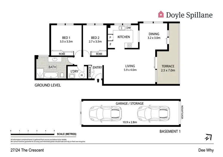 Floorplan of Homely apartment listing, 27/24 The Crescent, Dee Why NSW 2099