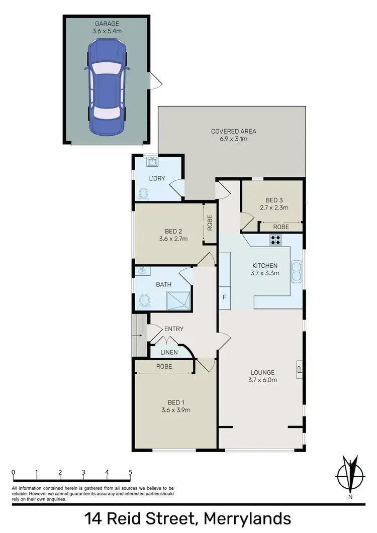 Floorplan of Homely house listing, 14 Reid Street, Merrylands NSW 2160