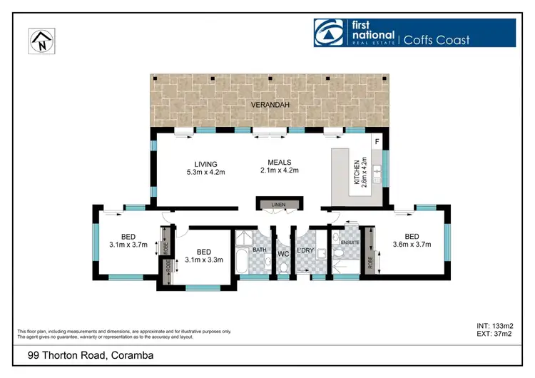 Floorplan of Homely rural property listing, 99 Thornton Road, Coramba NSW 2450