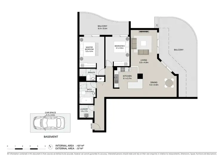 Floorplan of Homely unit listing, 607/1 Torrens Avenue, The Entrance NSW 2261