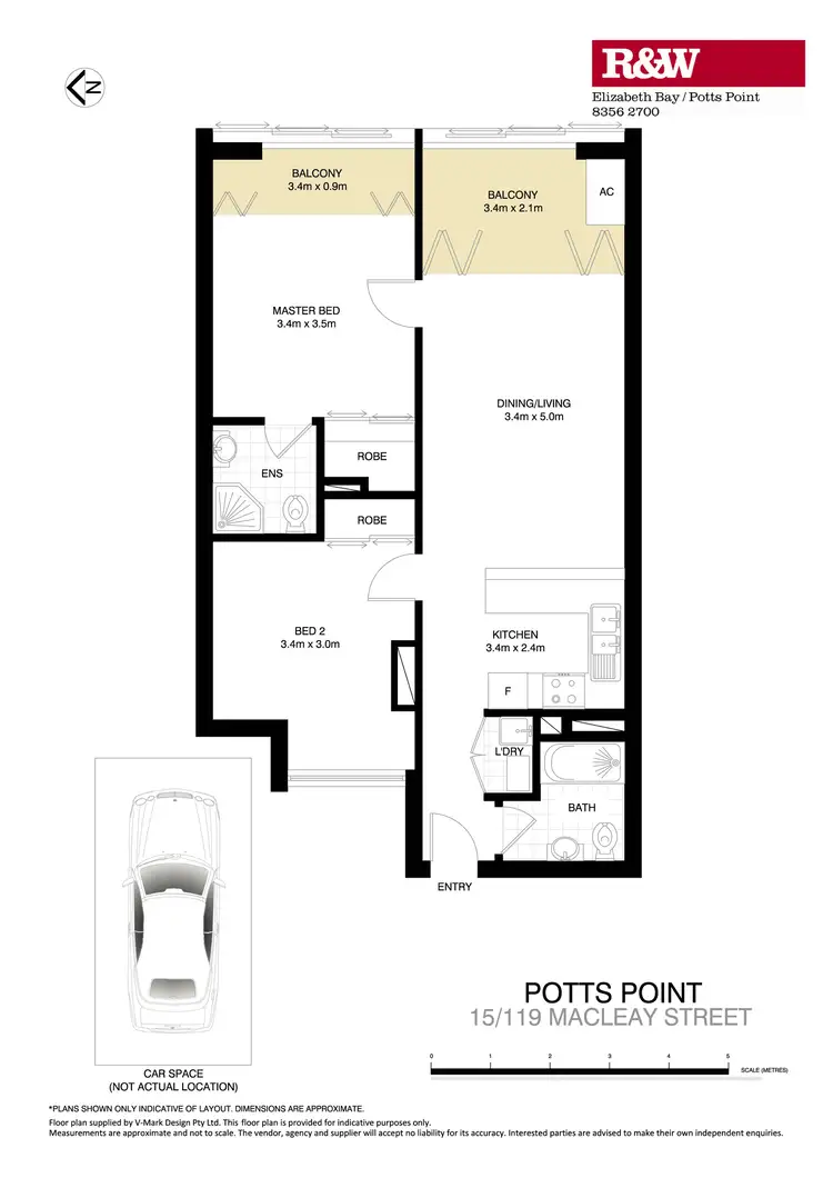 Floorplan of Homely apartment listing, 15/119 Macleay Street, Potts Point NSW 2011