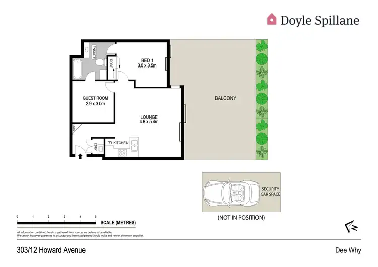 Floorplan of Homely apartment listing, 303/12 Howard Avenue, Dee Why NSW 2099