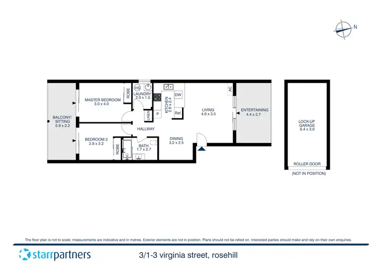 Floorplan of Homely unit listing, 3/1-3 Virginia Street, Rosehill NSW 2142