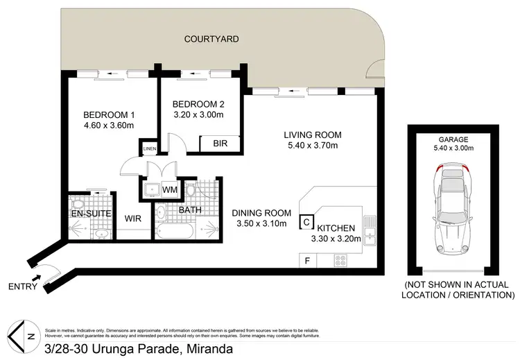 Floorplan of Homely apartment listing, 3/28-30 Urunga Parade, Miranda NSW 2228