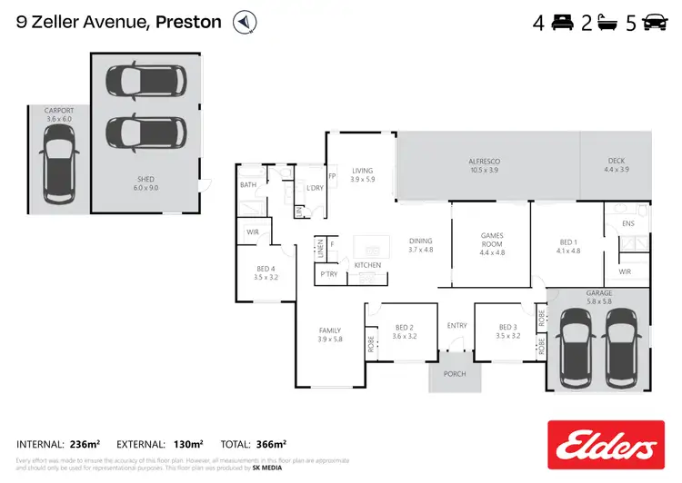 Floorplan of Homely house listing, 9 Zeller Avenue, Preston QLD 4352