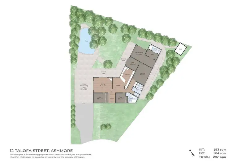 Floorplan of Homely house listing, 12 Talofa Street, Ashmore QLD 4214