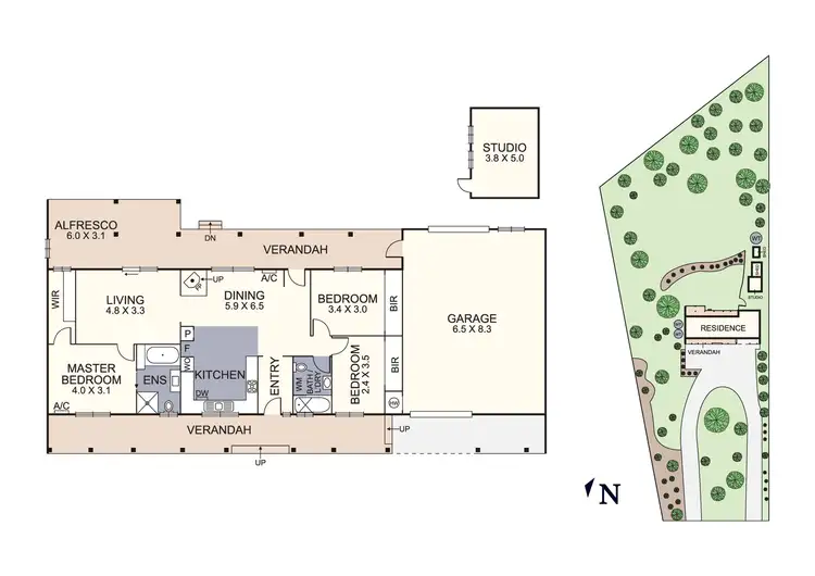 Floorplan of Homely house listing, 61 West Bridge Road, Glenburn VIC 3717