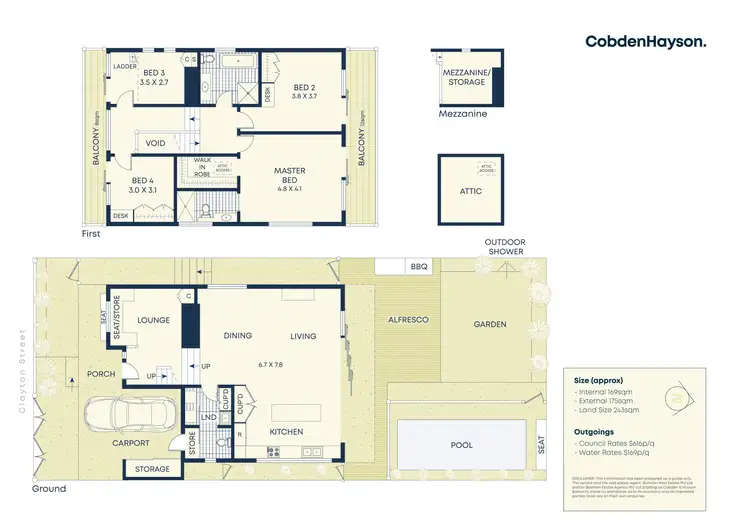 Floorplan of Homely house listing, 14 Clayton Street, Balmain NSW 2041