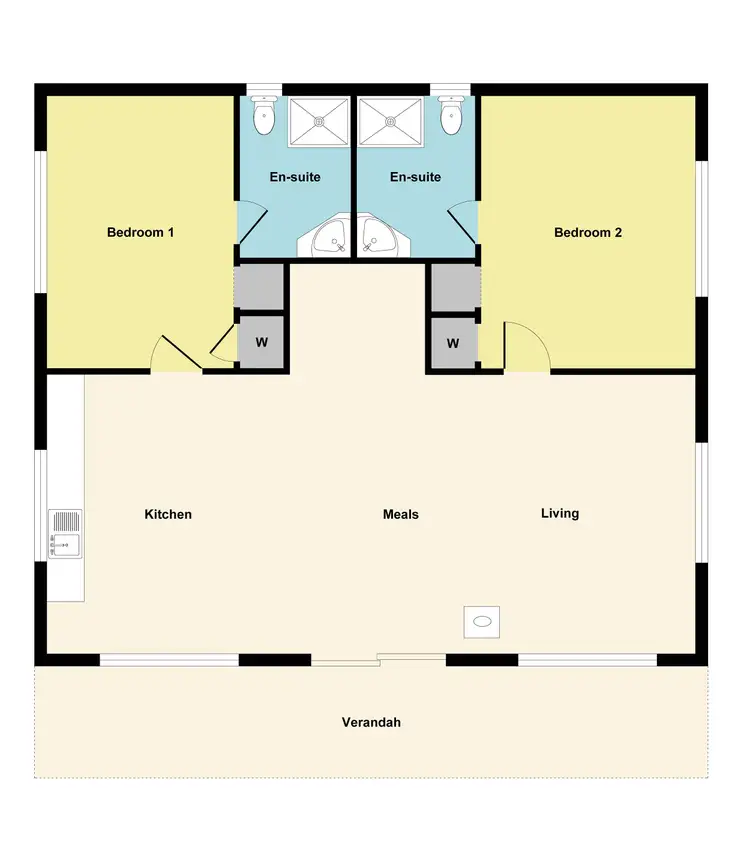 Floorplan of Homely house listing, 41A Albert Street, Daylesford VIC 3460