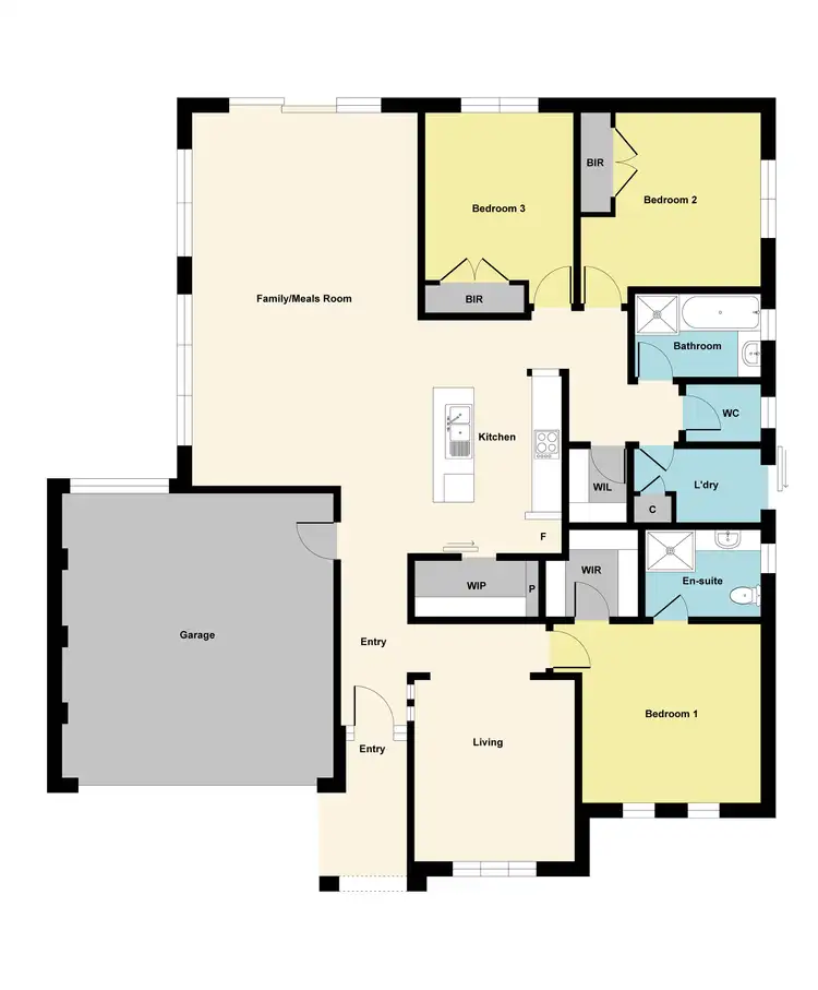 Floorplan of Homely house listing, 247 Whitelaw Avenue, Delacombe VIC 3356