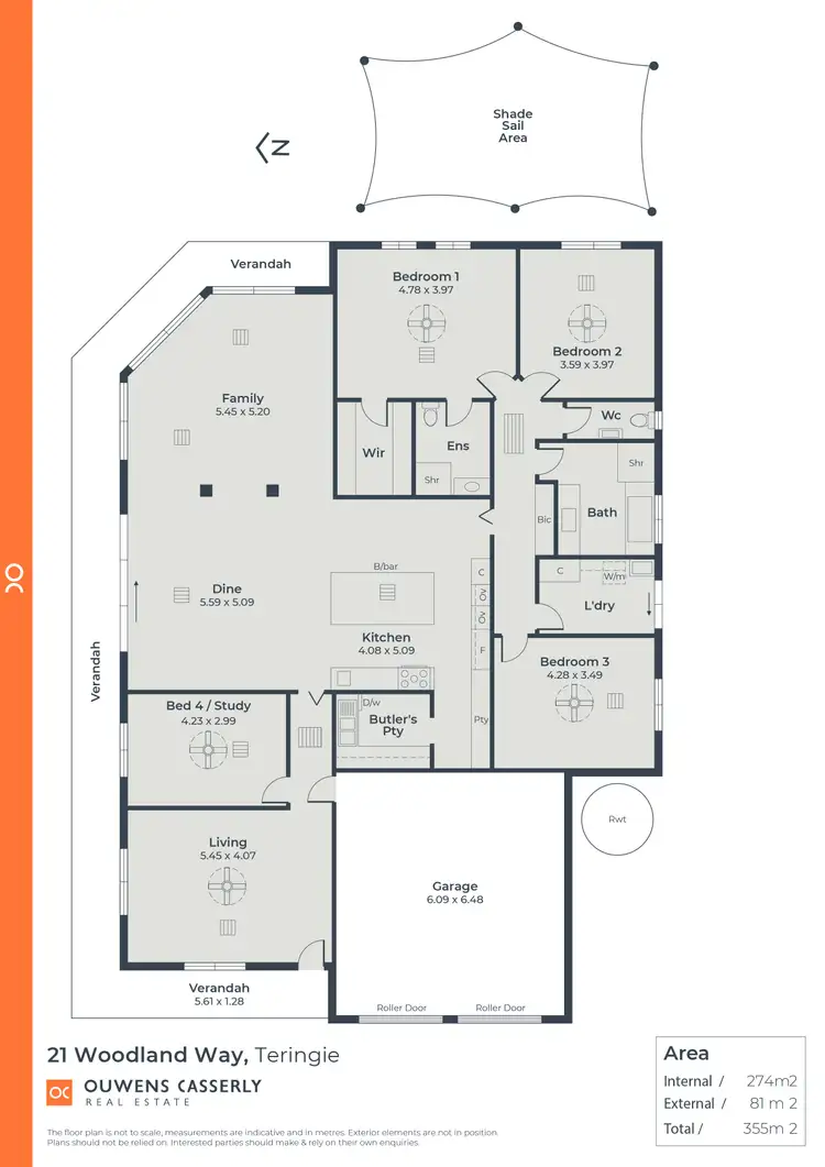 Floorplan of Homely house listing, 21 Woodland Way, Teringie SA 5072