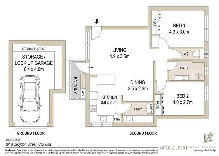 Floorplan of Homely apartment listing, 9/18 Croydon Street, Cronulla NSW 2230