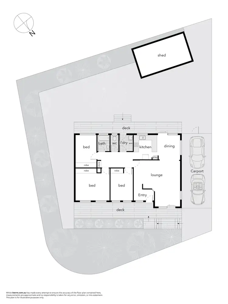 Floorplan of Homely house listing, 25 Woollum Place, Rivett ACT 2611