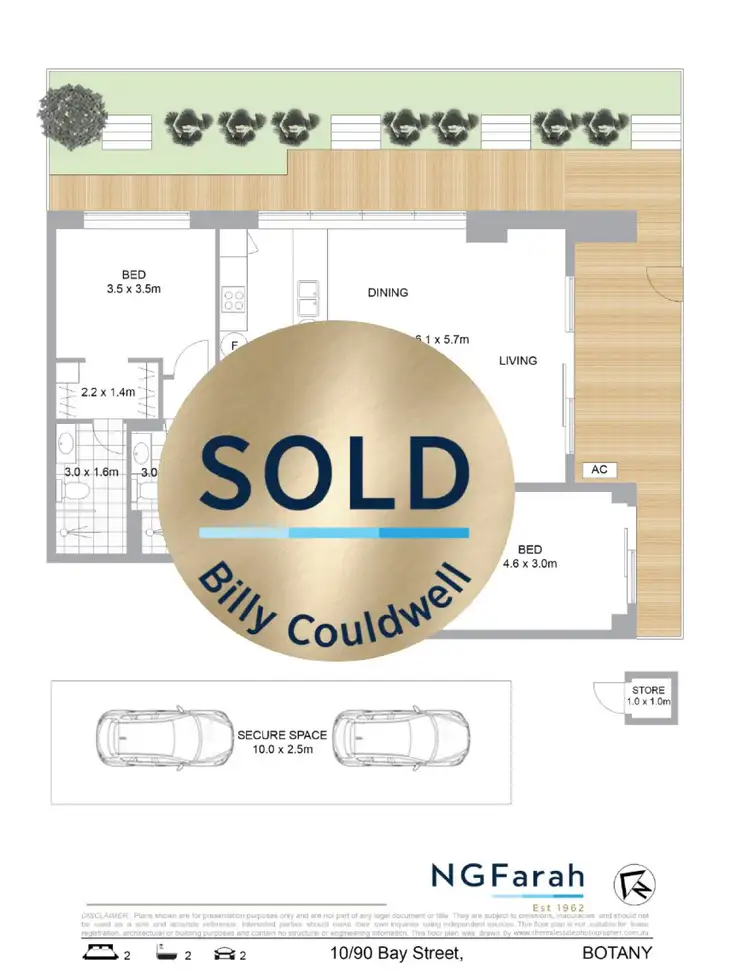 Floorplan of Homely apartment listing, 10/90 Bay Street, Botany NSW 2019