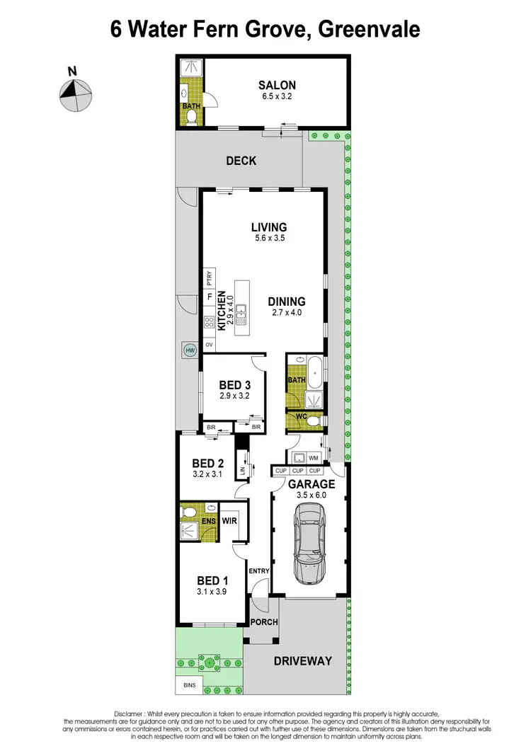 Floorplan of Homely house listing, 6 Water Fern Grove, Greenvale VIC 3059