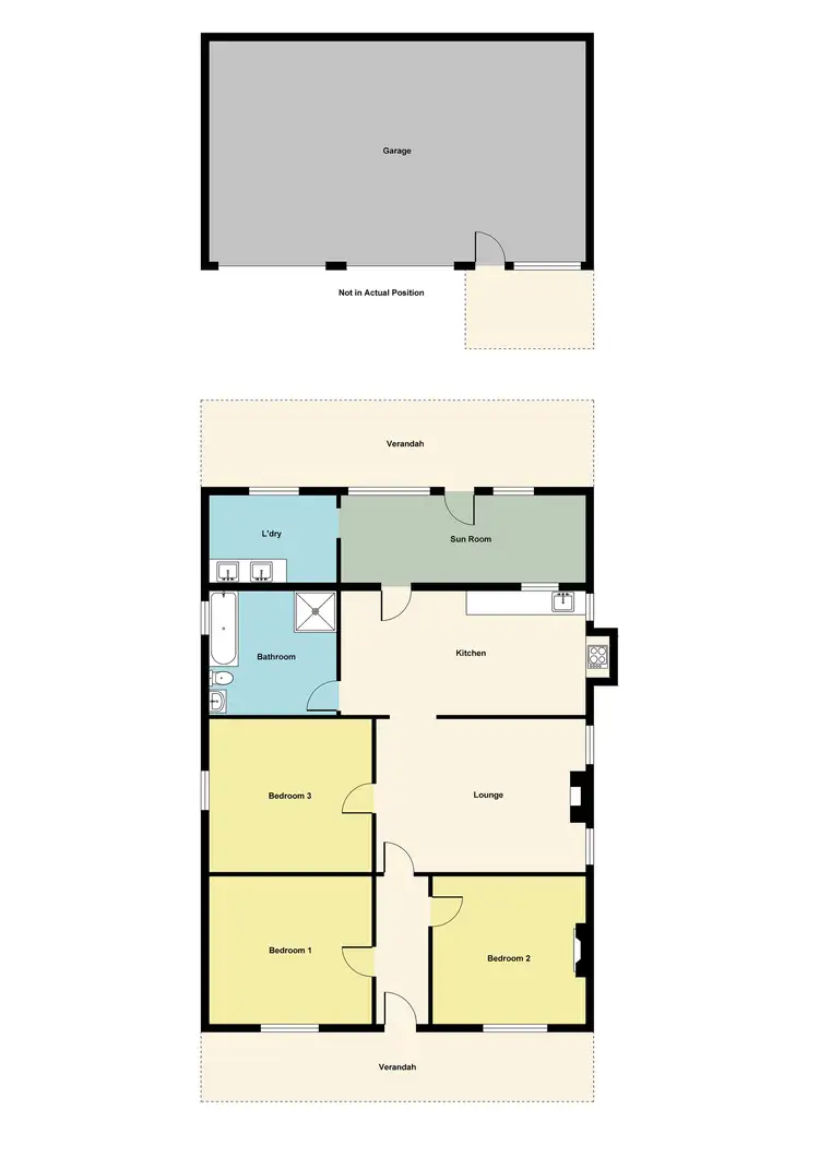 Floorplan of Homely house listing, 45 Burke Street, Maryborough VIC 3465