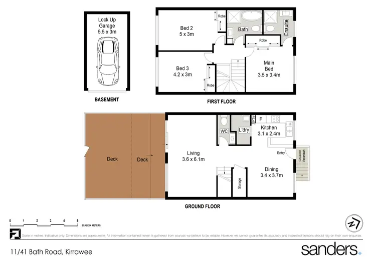 Floorplan of Homely townhouse listing, 11/41 Bath Road, Kirrawee NSW 2232