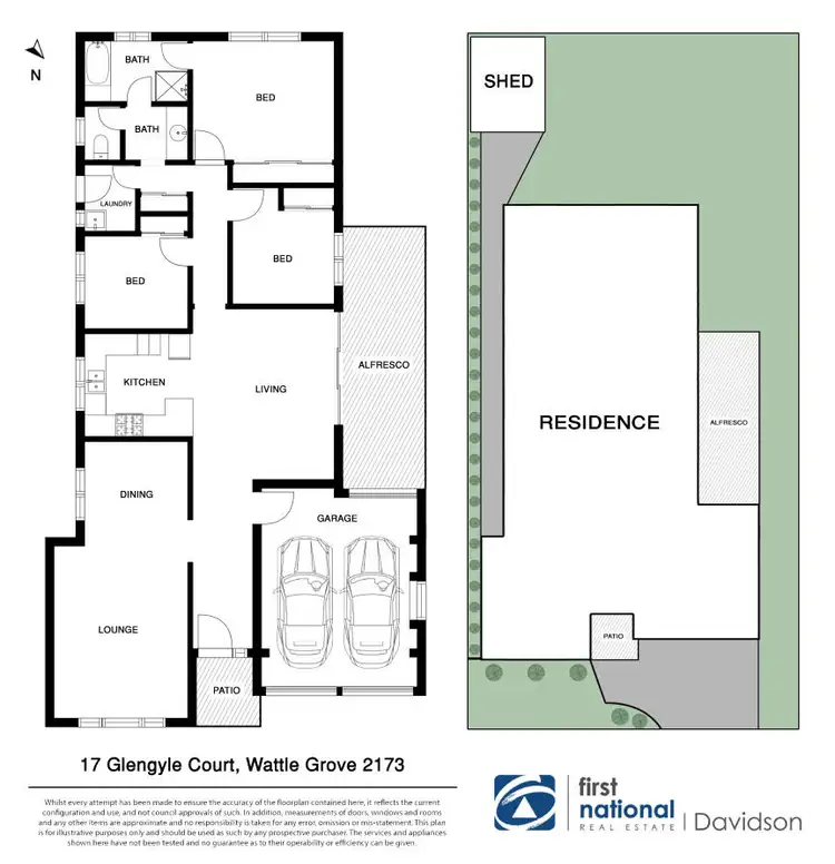 Floorplan of Homely house listing, 17 Glengyle Court, Wattle Grove NSW 2173