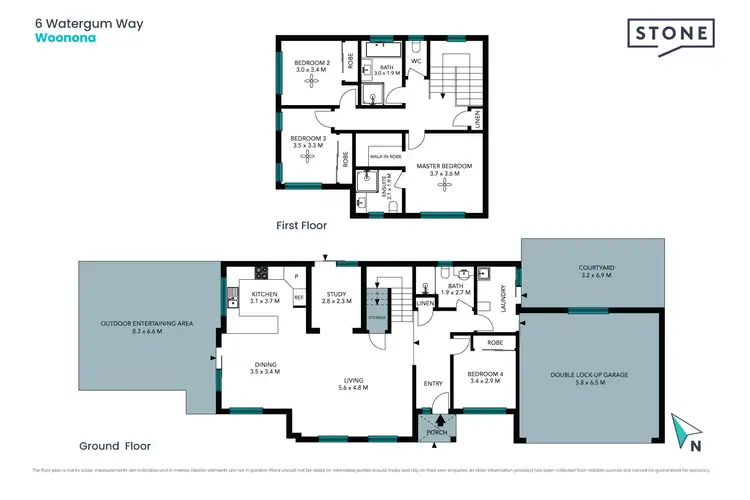 Floorplan of Homely house listing, 6 Watergum Way, Woonona NSW 2517