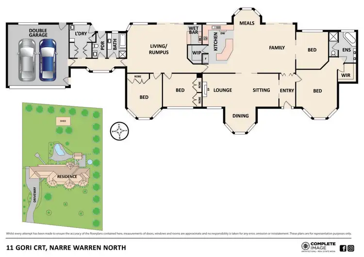 Floorplan of Homely house listing, 11 Gori Court, Narre Warren North VIC 3804
