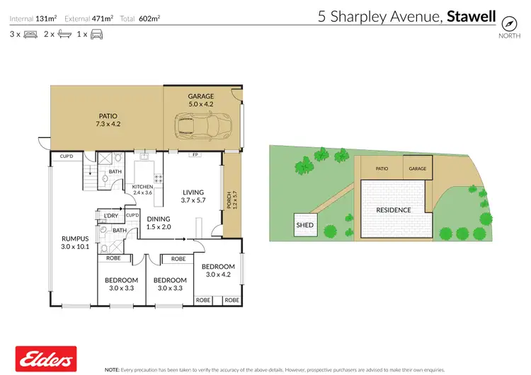 Floorplan of Homely house listing, 5 Sharpley Avenue, Stawell VIC 3380