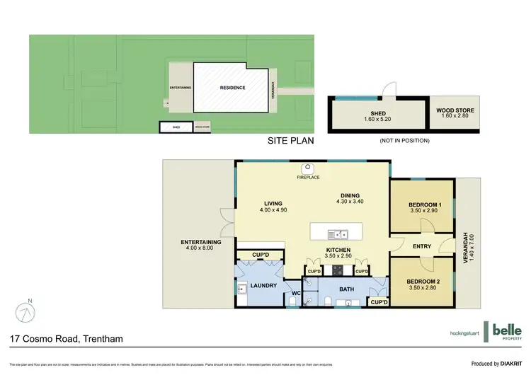 Floorplan of Homely house listing, 17 Cosmo Road, Trentham VIC 3458