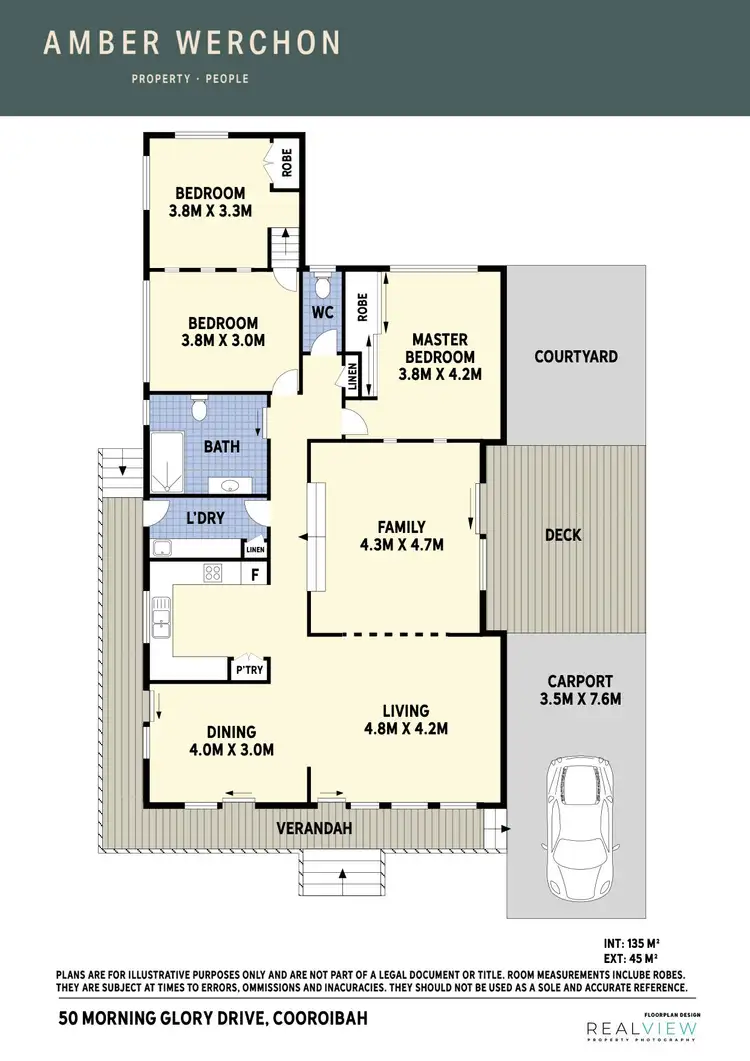 Floorplan of Homely house listing, 50 Morning Glory Drive, Cooroibah QLD 4565