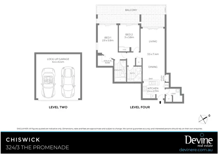 Floorplan of Homely apartment listing, 324/3 The Promenade, Chiswick NSW 2046