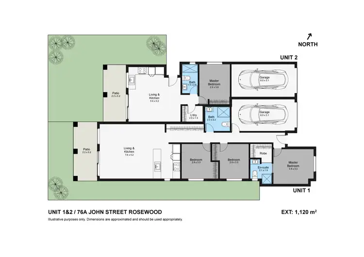Floorplan of Homely semi-detached listing, 76A John Street, Rosewood QLD 4340