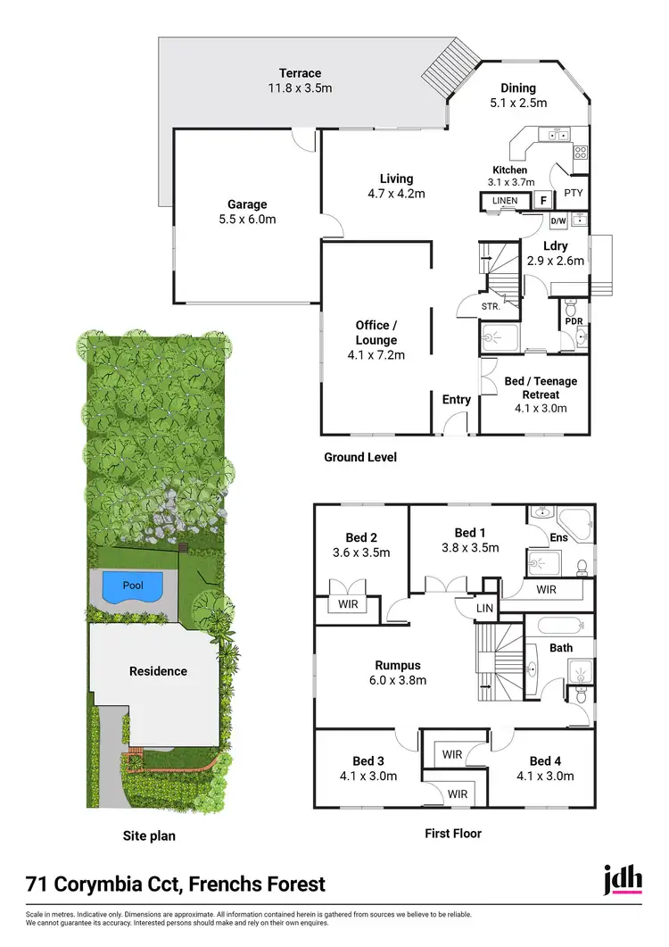 Floorplan of Homely house listing, 71 Corymbia Circuit, Frenchs Forest NSW 2086