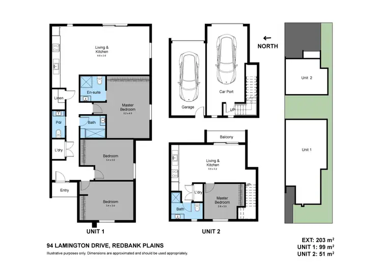 Floorplan of Homely semi-detached listing, 94 Lamington Drive, Redbank Plains QLD 4301