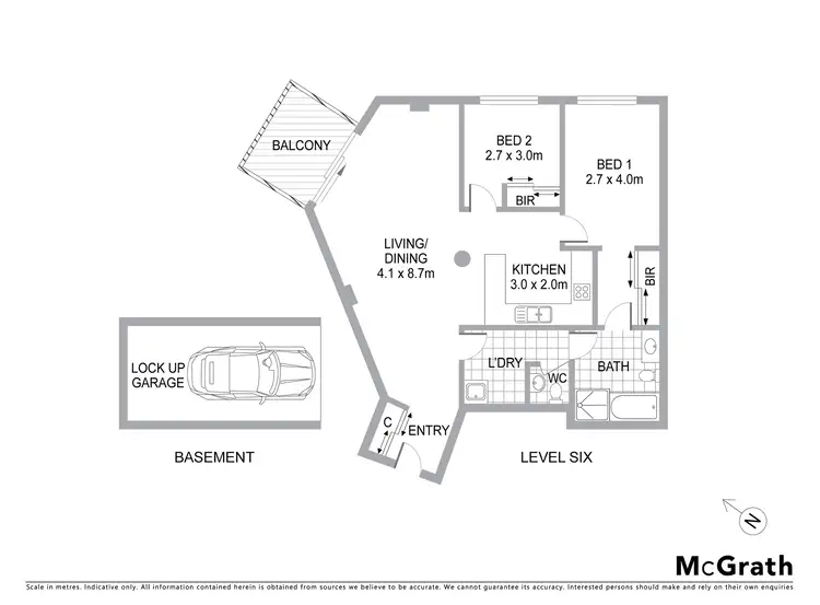 Floorplan of Homely apartment listing, 33/1 Thomas Street, Hornsby NSW 2077