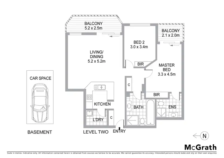 Floorplan of Homely apartment listing, 61/38 Orara Street, Waitara NSW 2077