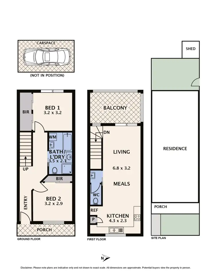 Floorplan of Homely townhouse listing, 5/704 Gilbert Road, Reservoir VIC 3073