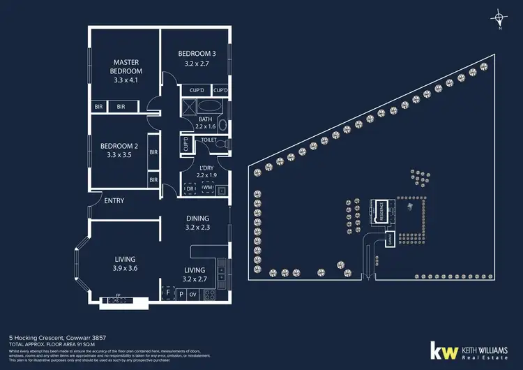 Floorplan of Homely rural property listing, 5 Hocking Crescent, Cowwarr VIC 3857