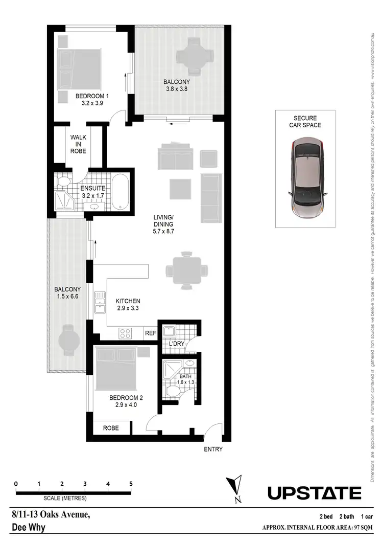 Floorplan of Homely unit listing, 8/11-13 Oaks Avenue, Dee Why NSW 2099