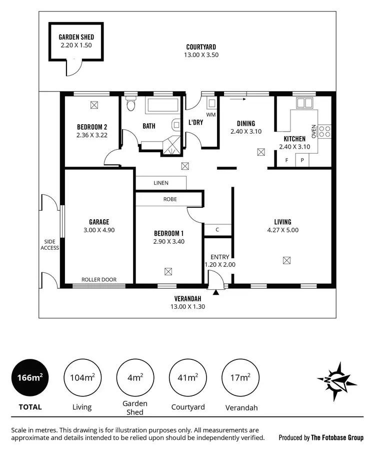 Floorplan of Homely unit listing, 2/10a Hendrie Street, Morphettville SA 5043