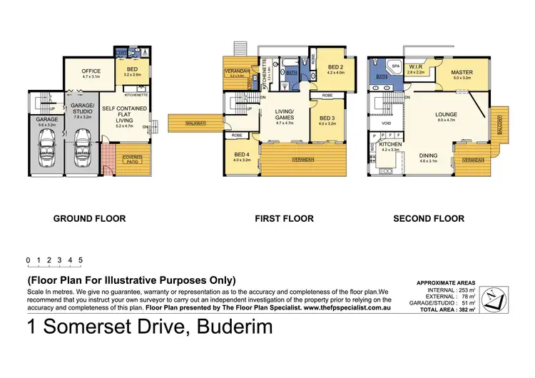 Floorplan of Homely house listing, 1 Somerset Drive, Buderim QLD 4556