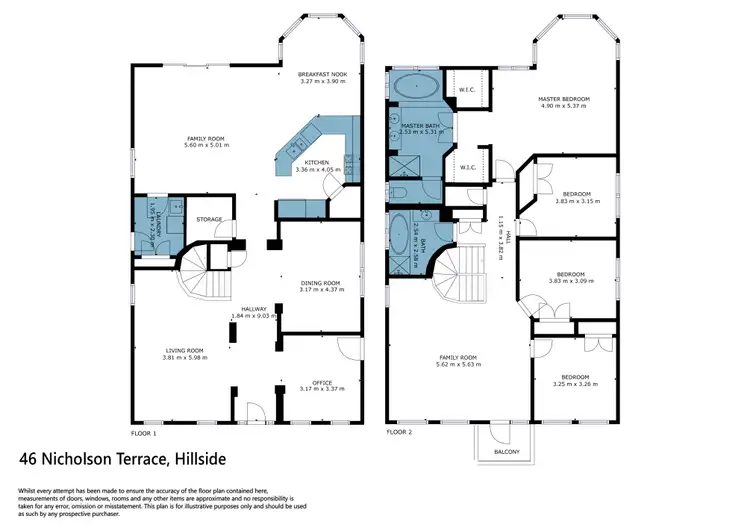 Floorplan of Homely house listing, 46 Nicholson Terrace, Taylors Hill VIC 3037