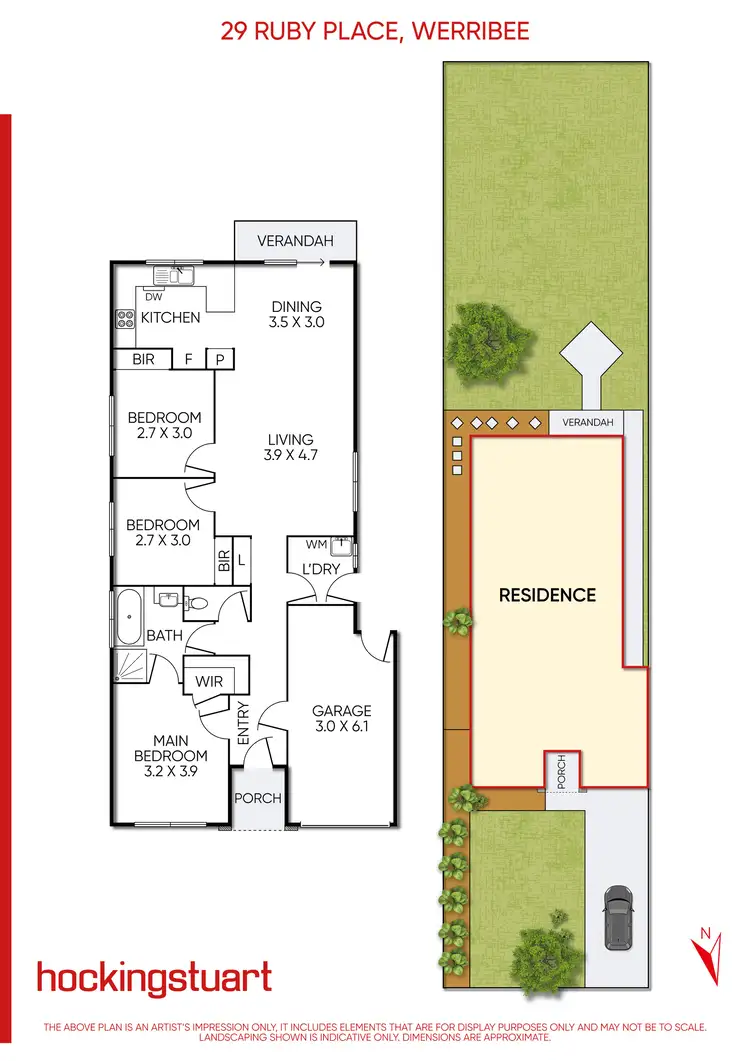 Floorplan of Homely house listing, 29 Ruby Place, Werribee VIC 3030