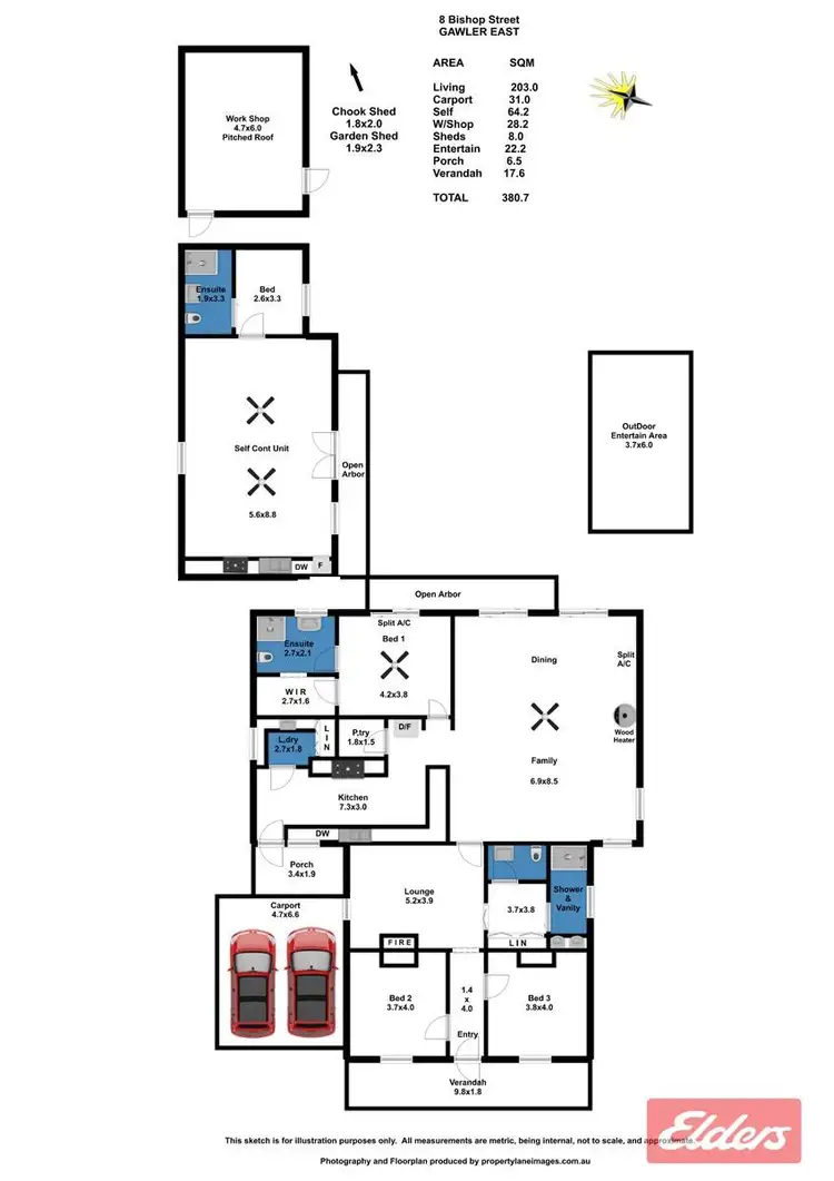 Floorplan of Homely house listing, 8 Bishop Street, Gawler East SA 5118