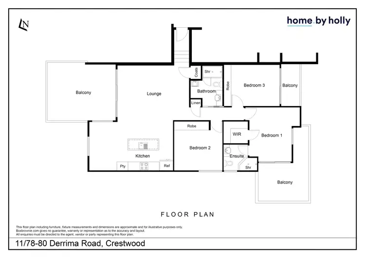 Floorplan of Homely apartment listing, 11/78-80 Derrima Road, Crestwood NSW 2620