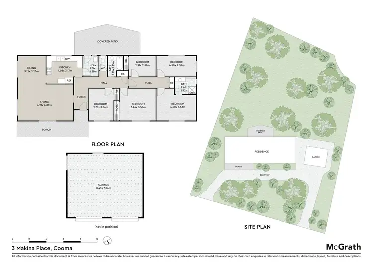 Floorplan of Homely house listing, 3 Makina Place, Cooma NSW 2630