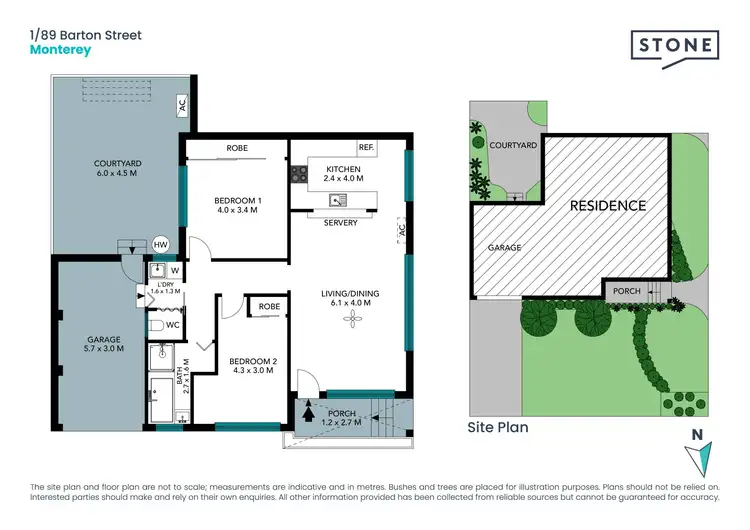 Floorplan of Homely villa listing, 1/89 Barton Street, Monterey NSW 2217