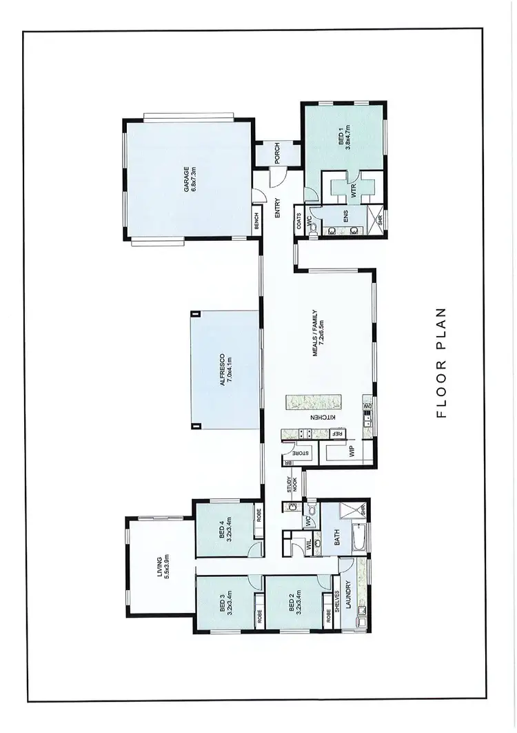 Floorplan of Homely house listing, 23 Freeman Crescent, Baranduda VIC 3691