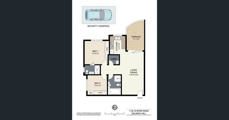 Floorplan of Homely apartment listing, 11/6 Myra Road, Dulwich Hill NSW 2203