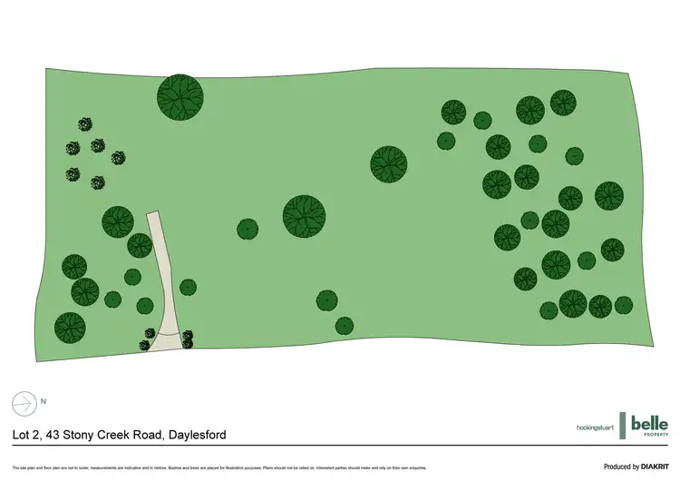 Floorplan of Homely land listing, LOT 2, 43 Stony Creek Road, Daylesford VIC 3460