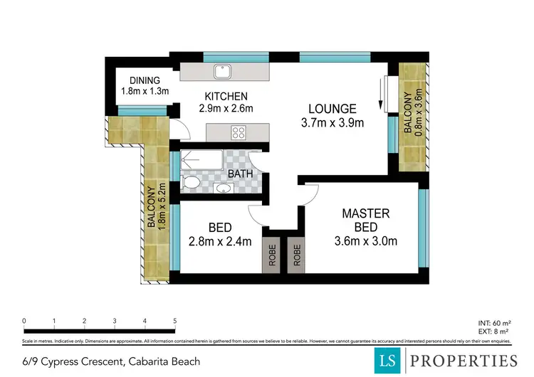 Floorplan of Homely unit listing, 6/9 Cypress Crescent, Cabarita Beach NSW 2488
